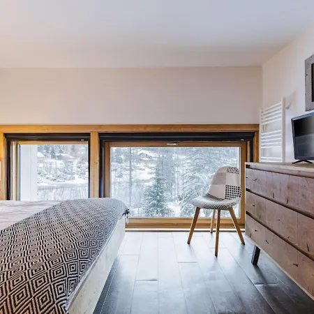 Grand Roc - Cosy Duplex Grands Montets Balcon Vue Parking شقة